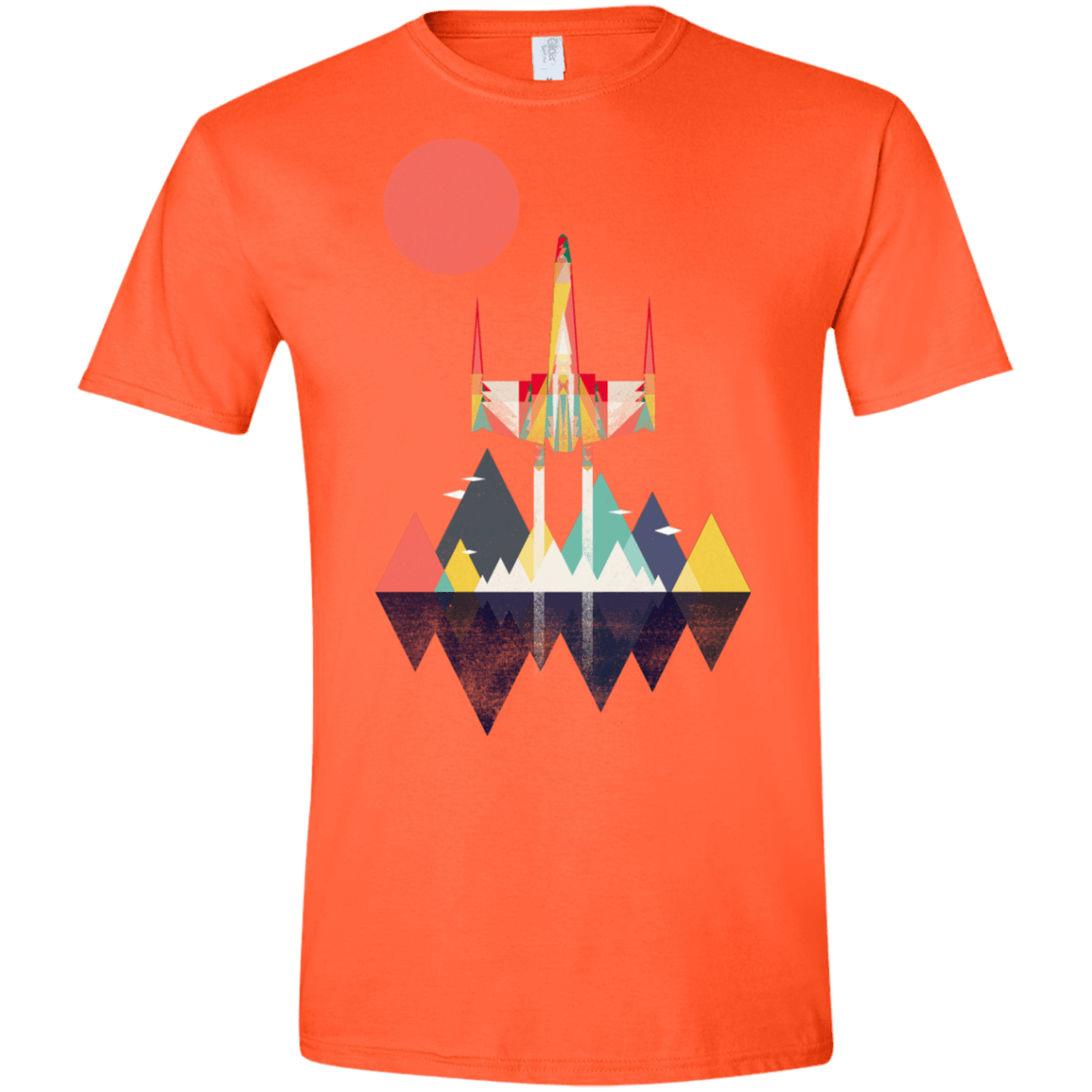 T-Shirts Orange / S Sunset Fighter Men's Semi-Fitted Softstyle