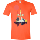 T-Shirts Orange / S Sunset Fighter Men's Semi-Fitted Softstyle