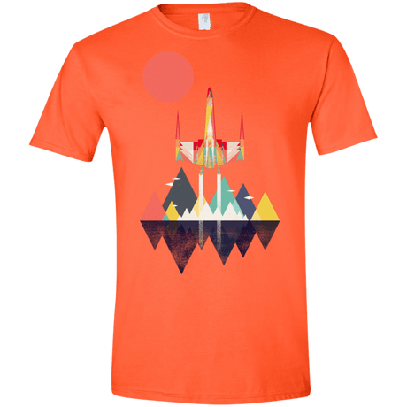 T-Shirts Orange / S Sunset Fighter Men's Semi-Fitted Softstyle