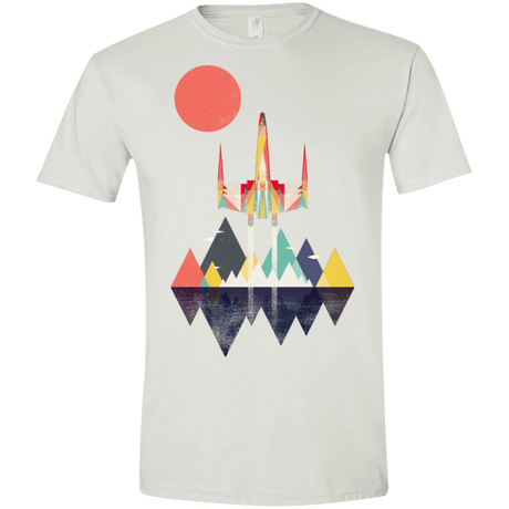 T-Shirts White / X-Small Sunset Fighter Men's Semi-Fitted Softstyle