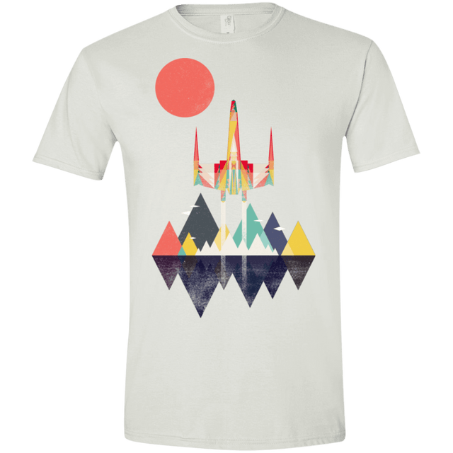 T-Shirts White / X-Small Sunset Fighter Men's Semi-Fitted Softstyle