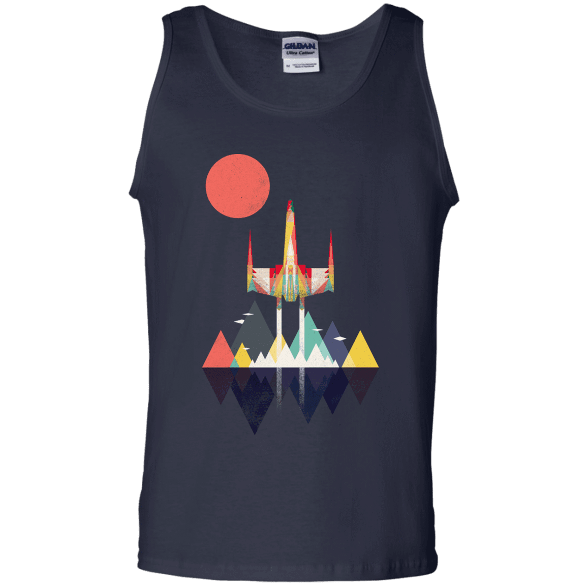 T-Shirts Navy / S Sunset Fighter Men's Tank Top