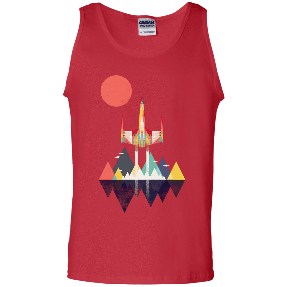 T-Shirts Red / S Sunset Fighter Men's Tank Top