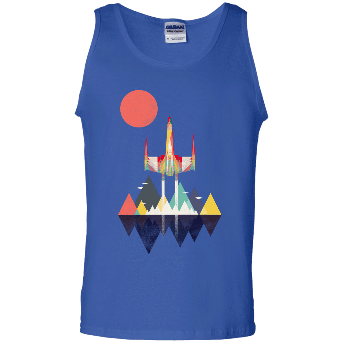 T-Shirts Royal / S Sunset Fighter Men's Tank Top