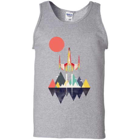 T-Shirts Sport Grey / S Sunset Fighter Men's Tank Top