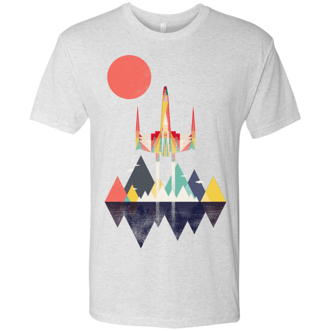 T-Shirts Heather White / S Sunset Fighter Men's Triblend T-Shirt