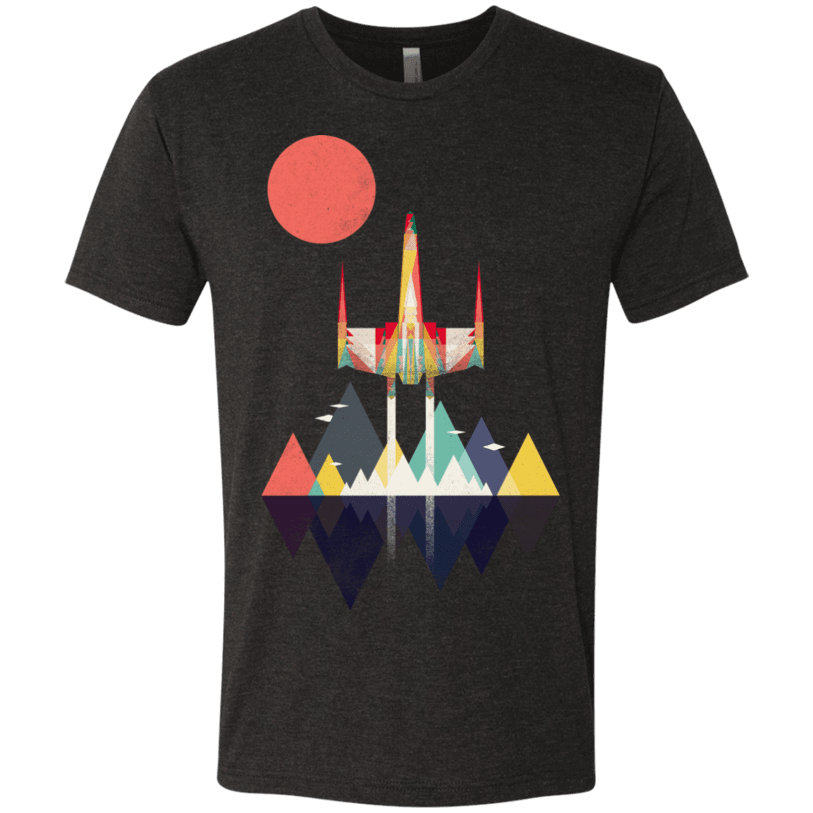 T-Shirts Vintage Black / S Sunset Fighter Men's Triblend T-Shirt