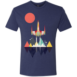 T-Shirts Vintage Navy / S Sunset Fighter Men's Triblend T-Shirt