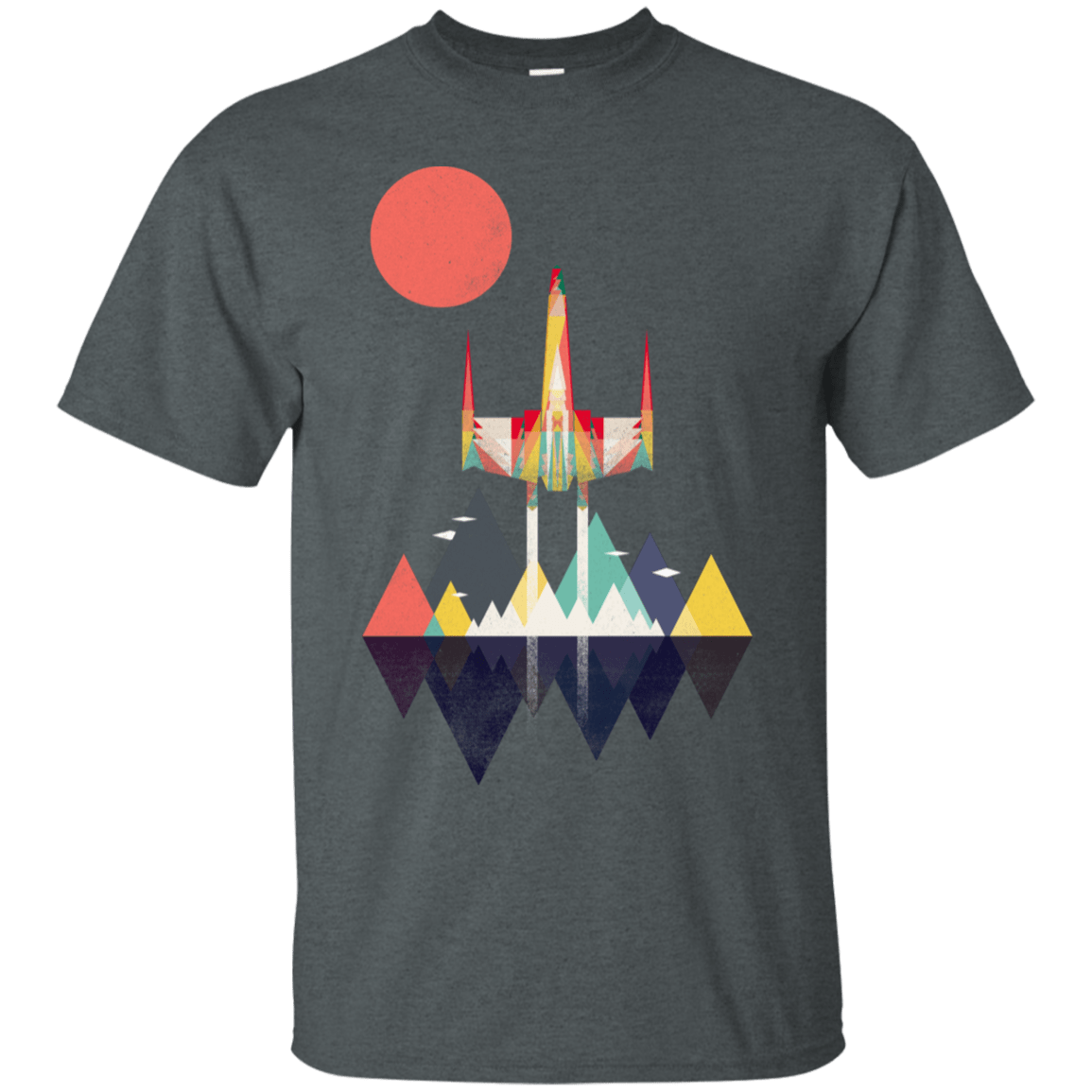 T-Shirts Dark Heather / S Sunset Fighter T-Shirt