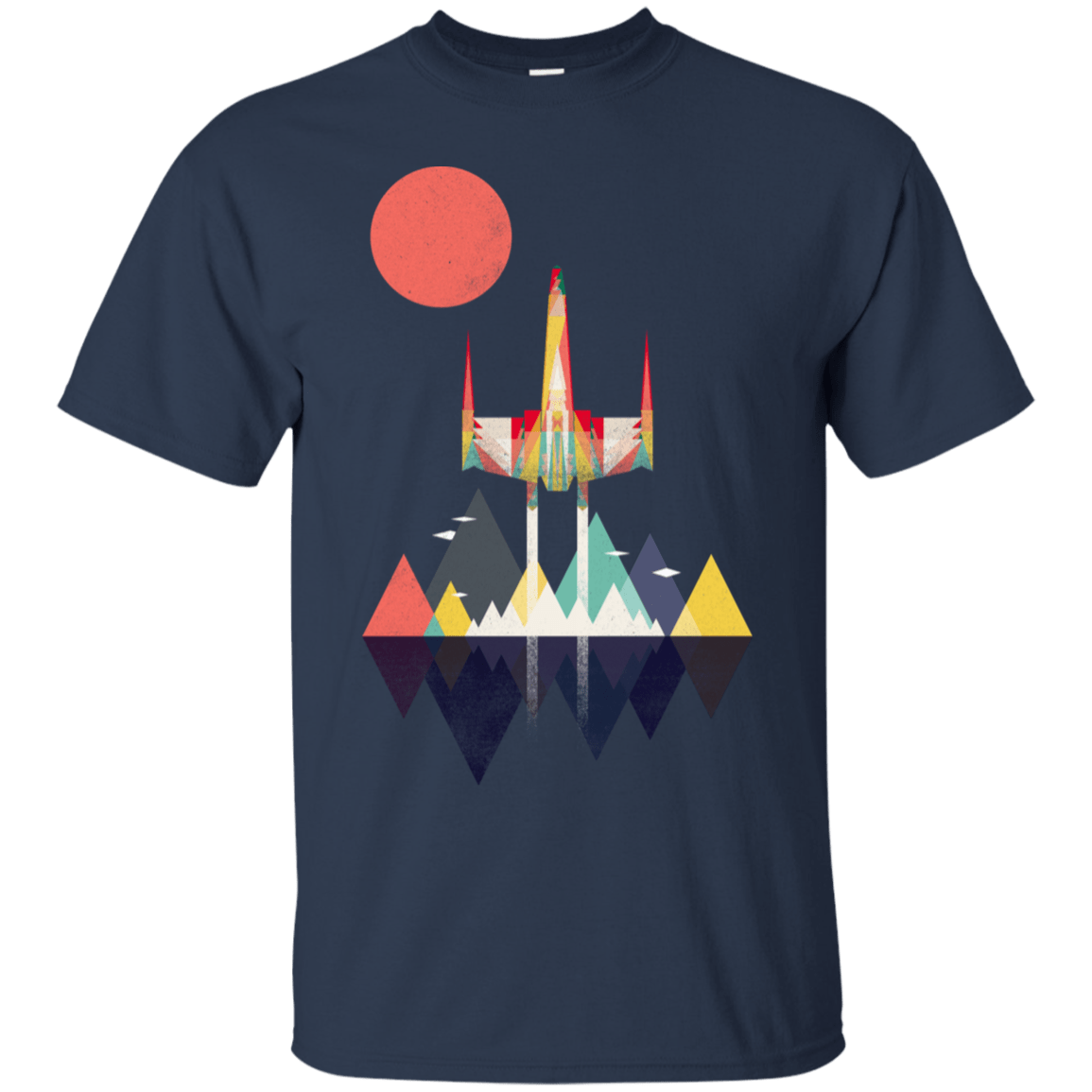 T-Shirts Navy / S Sunset Fighter T-Shirt