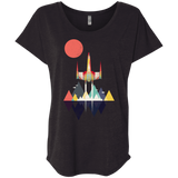 T-Shirts Vintage Black / X-Small Sunset Fighter Triblend Dolman Sleeve