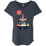 T-Shirts Vintage Navy / X-Small Sunset Fighter Triblend Dolman Sleeve