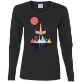 T-Shirts Black / S Sunset Fighter Women's Long Sleeve T-Shirt
