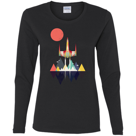 T-Shirts Black / S Sunset Fighter Women's Long Sleeve T-Shirt