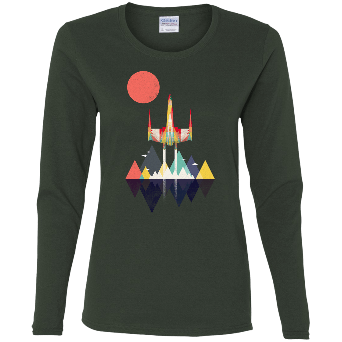 T-Shirts Forest / S Sunset Fighter Women's Long Sleeve T-Shirt