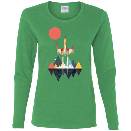 T-Shirts Irish Green / S Sunset Fighter Women's Long Sleeve T-Shirt