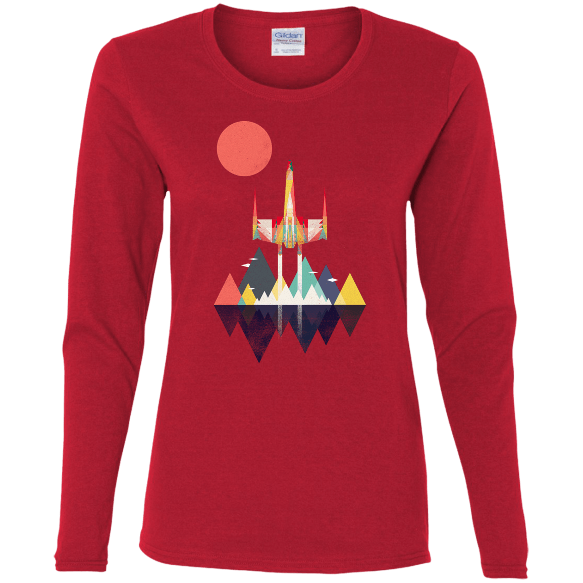 T-Shirts Red / S Sunset Fighter Women's Long Sleeve T-Shirt