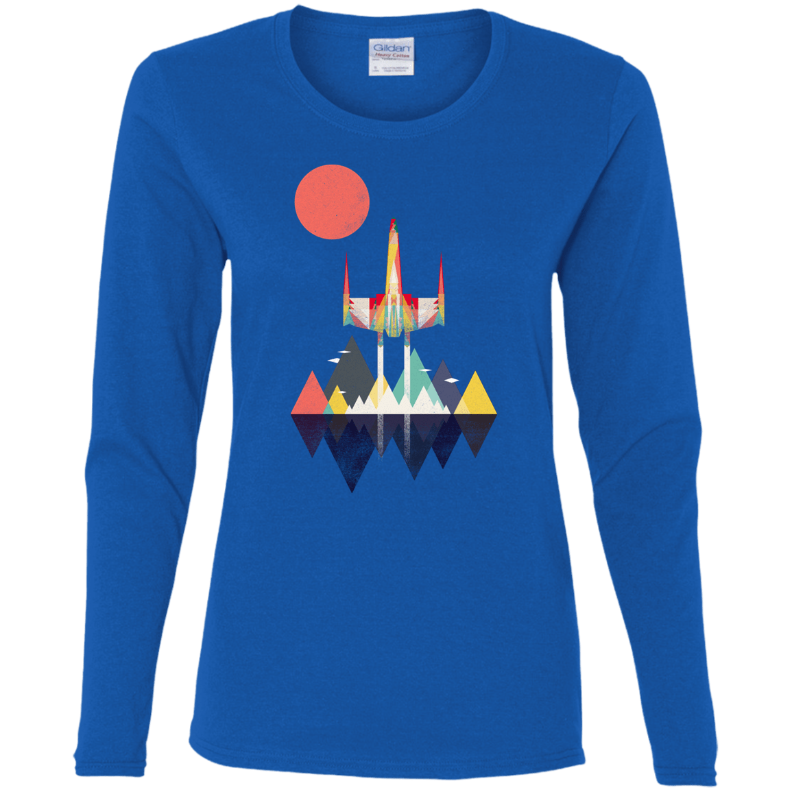 T-Shirts Royal / S Sunset Fighter Women's Long Sleeve T-Shirt