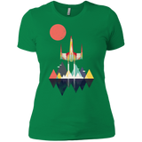 T-Shirts Kelly Green / X-Small Sunset Fighter Women's Premium T-Shirt