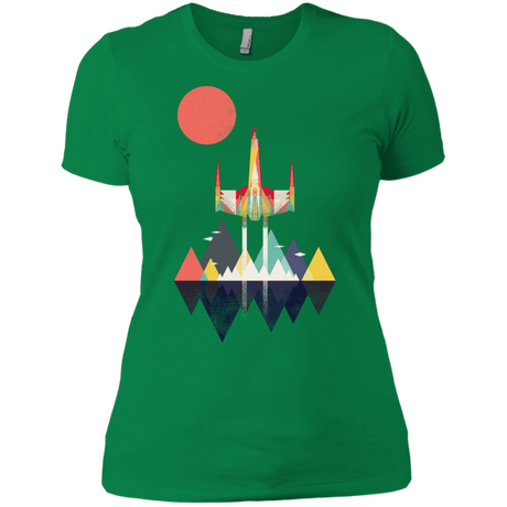 T-Shirts Kelly Green / X-Small Sunset Fighter Women's Premium T-Shirt