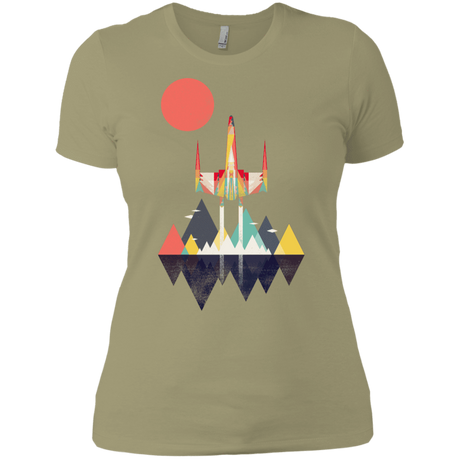 T-Shirts Light Olive / X-Small Sunset Fighter Women's Premium T-Shirt