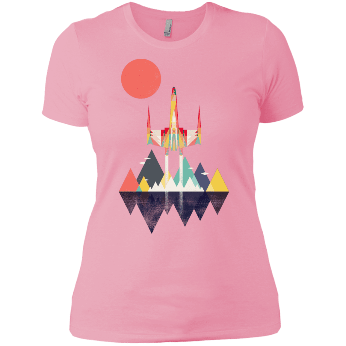 T-Shirts Light Pink / X-Small Sunset Fighter Women's Premium T-Shirt