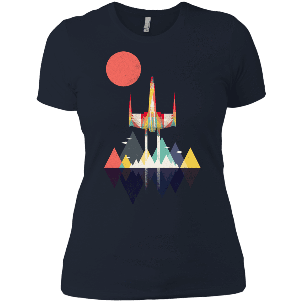 T-Shirts Midnight Navy / X-Small Sunset Fighter Women's Premium T-Shirt
