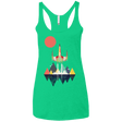 T-Shirts Envy / X-Small Sunset Fighter Women's Triblend Racerback Tank