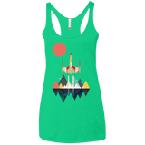 T-Shirts Envy / X-Small Sunset Fighter Women's Triblend Racerback Tank