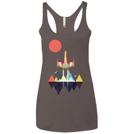 T-Shirts Macchiato / X-Small Sunset Fighter Women's Triblend Racerback Tank
