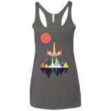 T-Shirts Premium Heather / X-Small Sunset Fighter Women's Triblend Racerback Tank