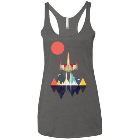 T-Shirts Premium Heather / X-Small Sunset Fighter Women's Triblend Racerback Tank