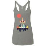 T-Shirts Venetian Grey / X-Small Sunset Fighter Women's Triblend Racerback Tank