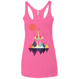 T-Shirts Vintage Pink / X-Small Sunset Fighter Women's Triblend Racerback Tank
