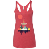 T-Shirts Vintage Red / X-Small Sunset Fighter Women's Triblend Racerback Tank