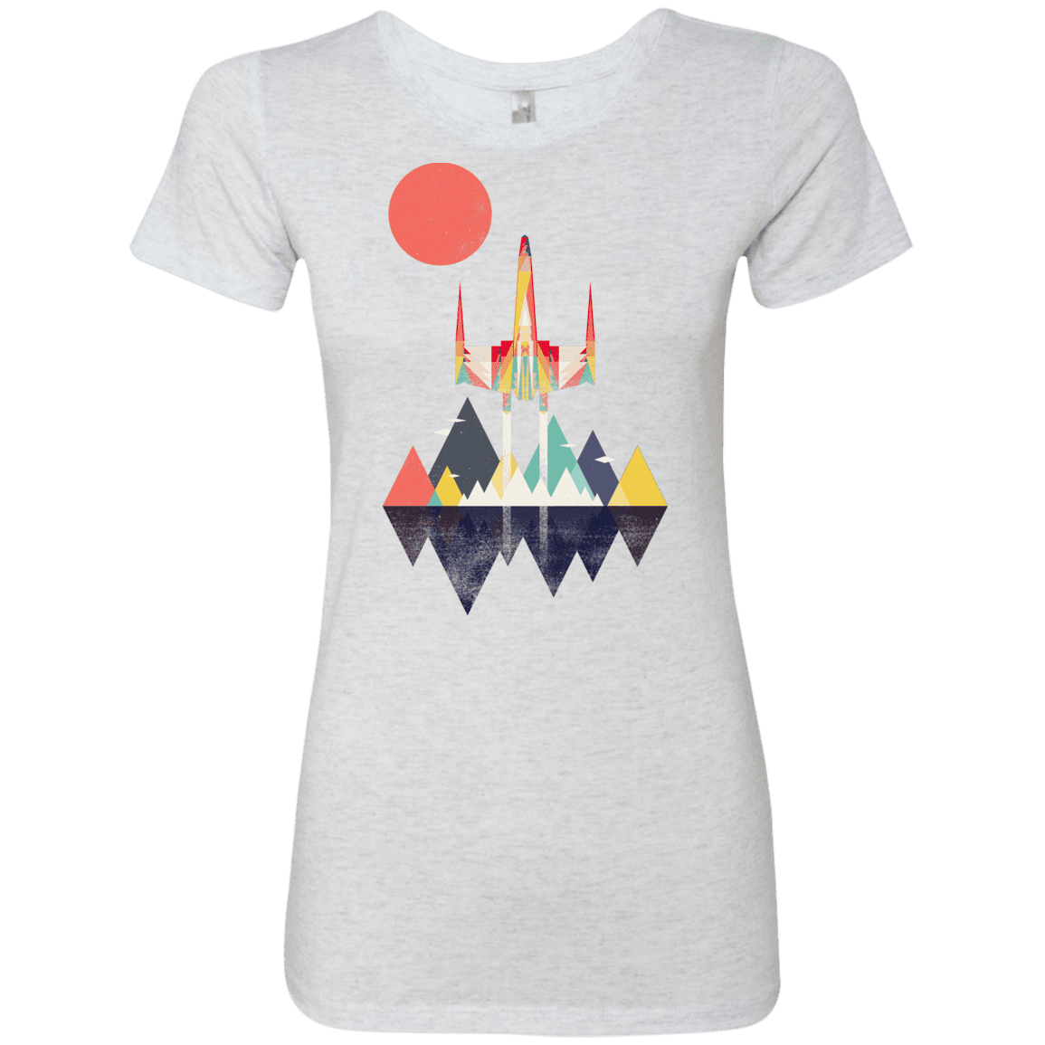 T-Shirts Heather White / S Sunset Fighter Women's Triblend T-Shirt