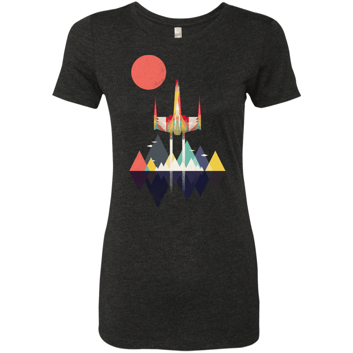 T-Shirts Vintage Black / S Sunset Fighter Women's Triblend T-Shirt