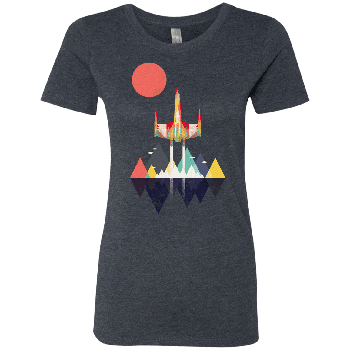 T-Shirts Vintage Navy / S Sunset Fighter Women's Triblend T-Shirt