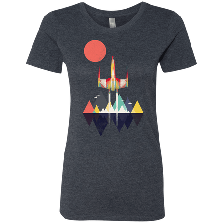 T-Shirts Vintage Navy / S Sunset Fighter Women's Triblend T-Shirt