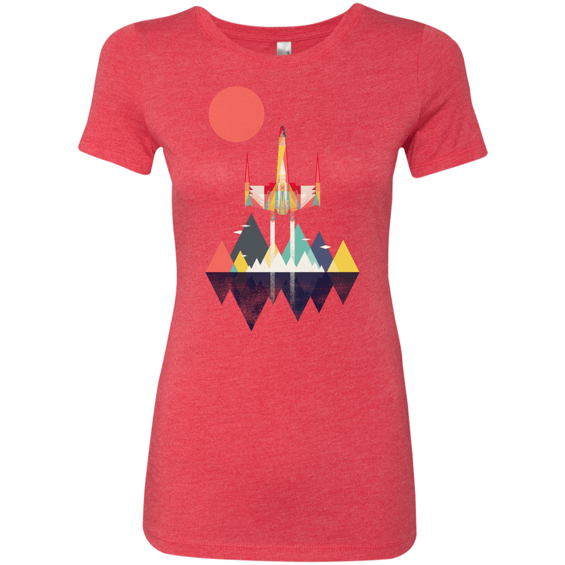 T-Shirts Vintage Red / S Sunset Fighter Women's Triblend T-Shirt