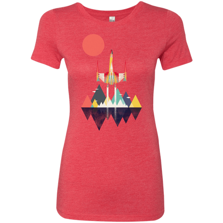 T-Shirts Vintage Red / S Sunset Fighter Women's Triblend T-Shirt