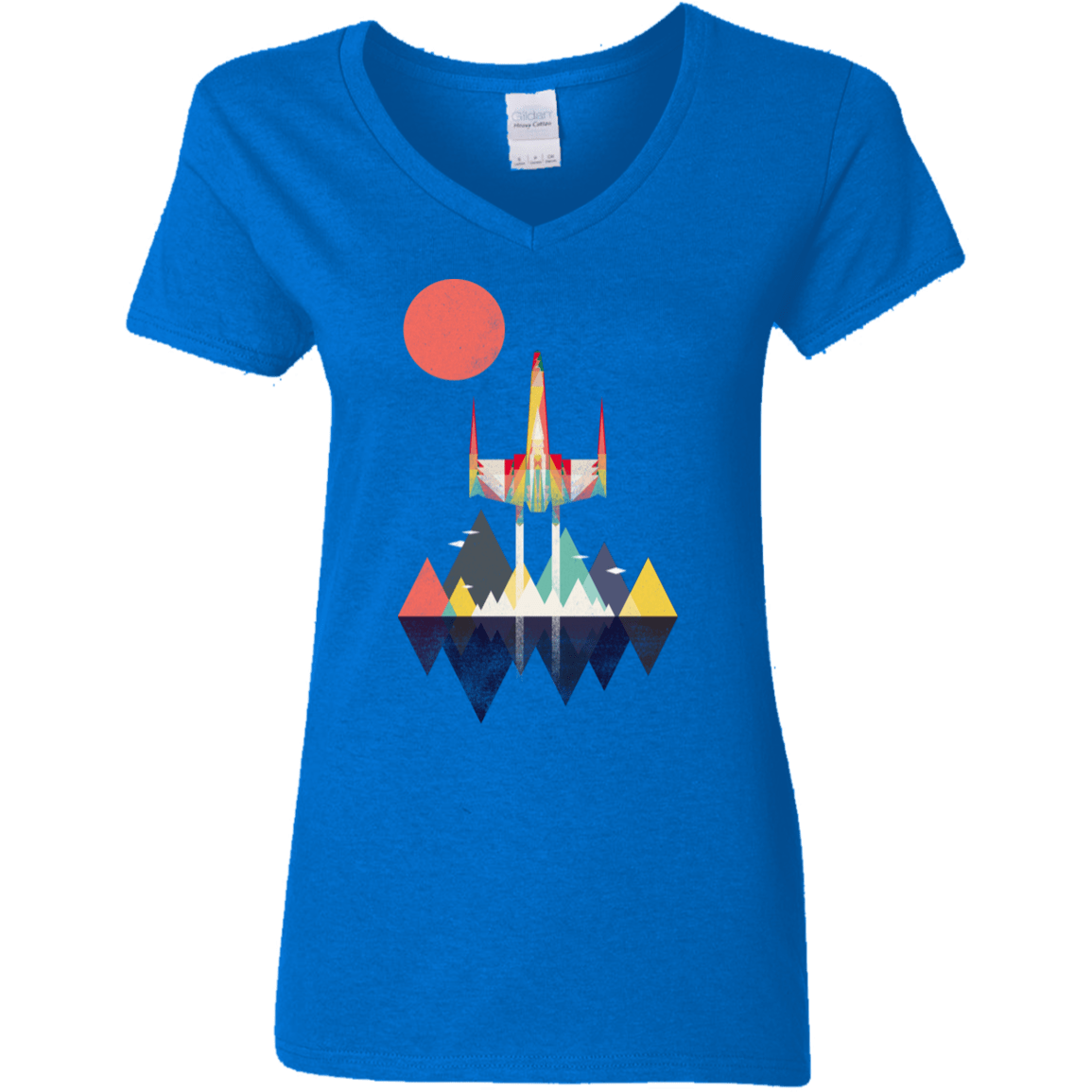 T-Shirts Royal / S Sunset Fighter Women's V-Neck T-Shirt