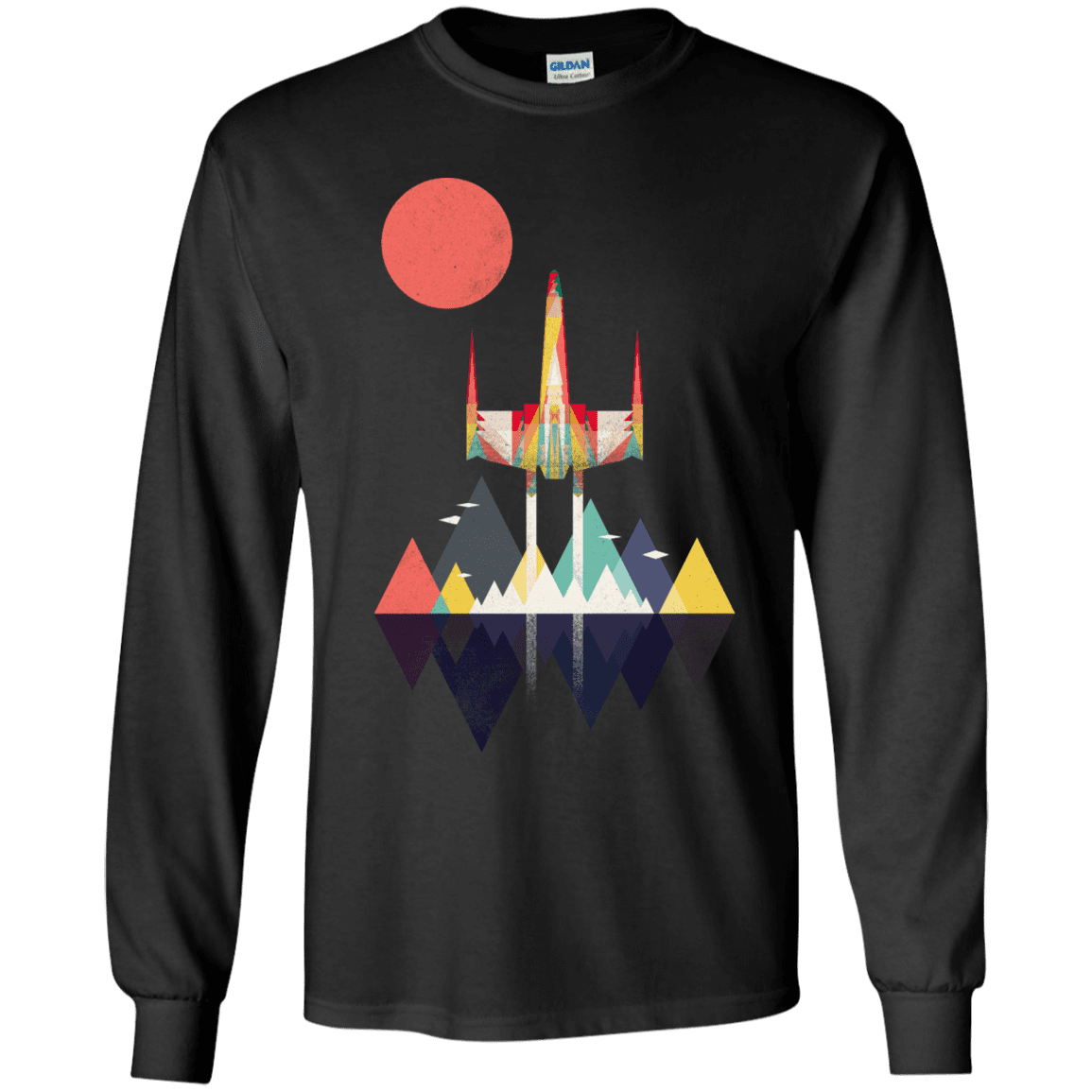 T-Shirts Black / YS Sunset Fighter Youth Long Sleeve T-Shirt