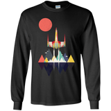 T-Shirts Black / YS Sunset Fighter Youth Long Sleeve T-Shirt