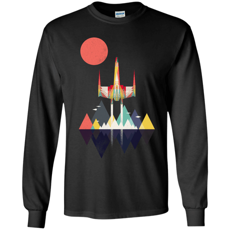 T-Shirts Black / YS Sunset Fighter Youth Long Sleeve T-Shirt