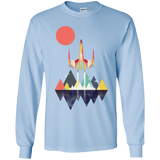 T-Shirts Light Blue / YS Sunset Fighter Youth Long Sleeve T-Shirt