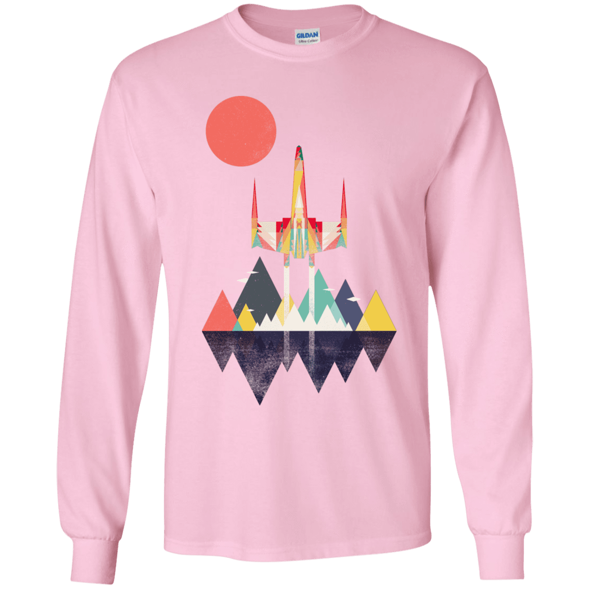 T-Shirts Light Pink / YS Sunset Fighter Youth Long Sleeve T-Shirt