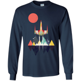 T-Shirts Navy / YS Sunset Fighter Youth Long Sleeve T-Shirt
