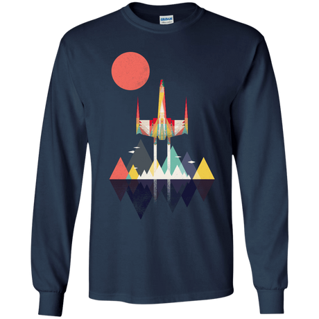 T-Shirts Navy / YS Sunset Fighter Youth Long Sleeve T-Shirt