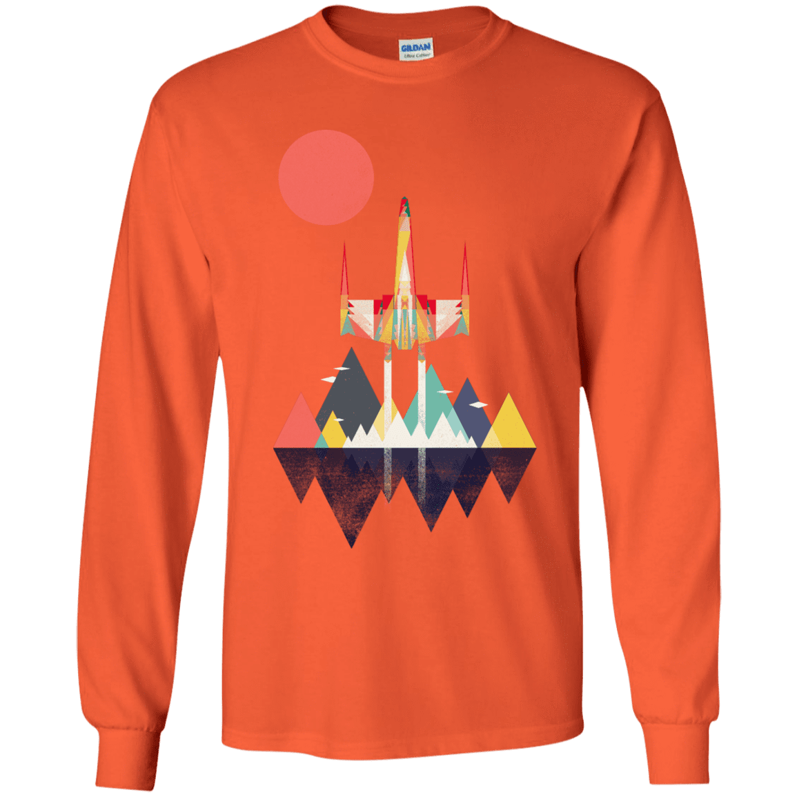 T-Shirts Orange / YS Sunset Fighter Youth Long Sleeve T-Shirt